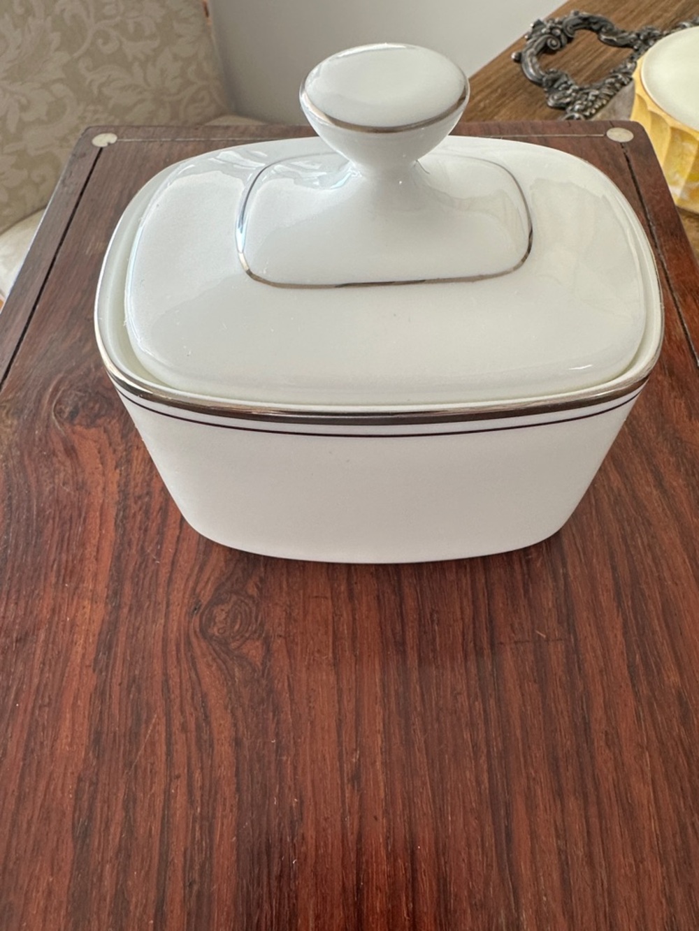 Platinum Concord Lidded Sugar Royal Doulton